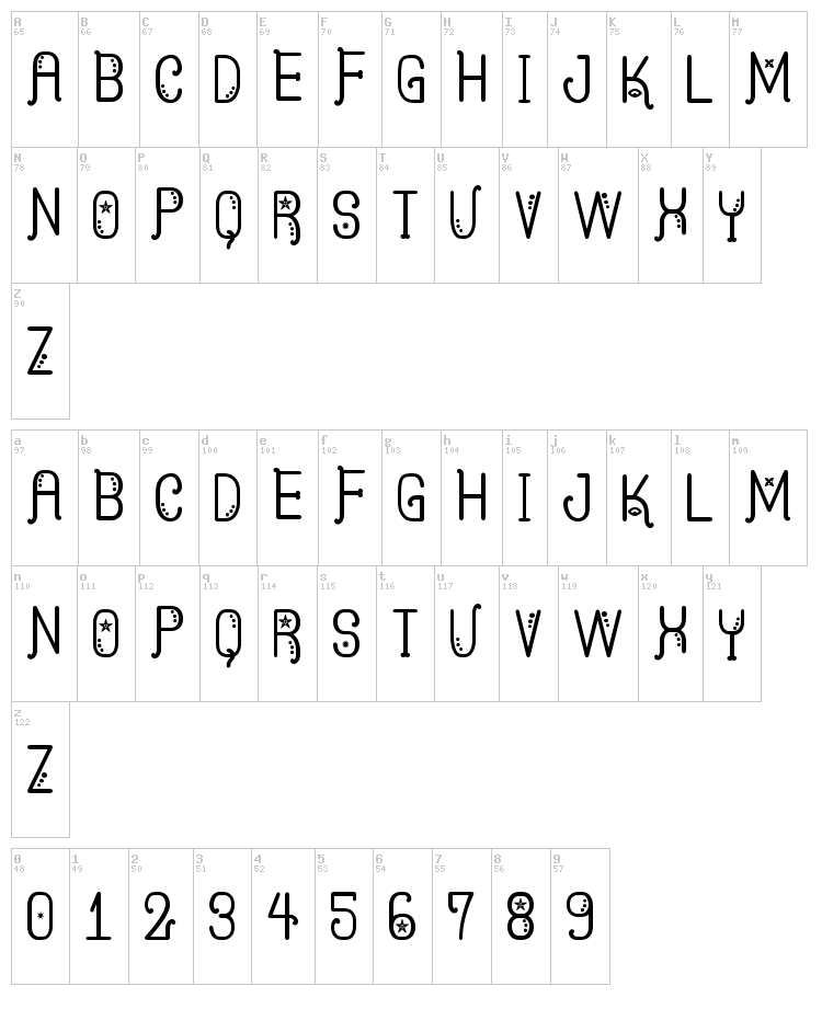 Kasquiwane St font map